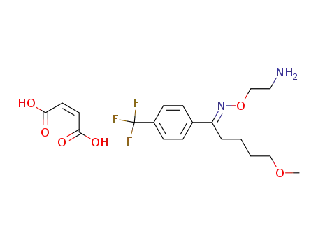 (E)-But-2-enedioic acid;2-[(E)-[5-methoxy-1-[4-(trifluoromethyl)phenyl]pentylidene]amino]oxyethanamine