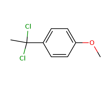 Molecular Structure of 69151-26-4 (Benzene, 1-(1,1-dichloroethyl)-4-methoxy-)