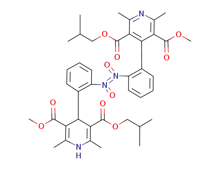 2,2'-Bis(3-isobutyloxycarbonyl-5-methoxycarbonyl-2,6-dimethyl-4-pyridyl)-azobenzene-N,N'-dioxide