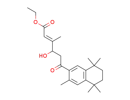 ethyl (E)-4-hydroxy-3-methyl-6-oxo-(3,5,5,8,8-pentamethyl-5,6,7,8-tetrahydro-2-naphthalenyl)-2-hexenoate