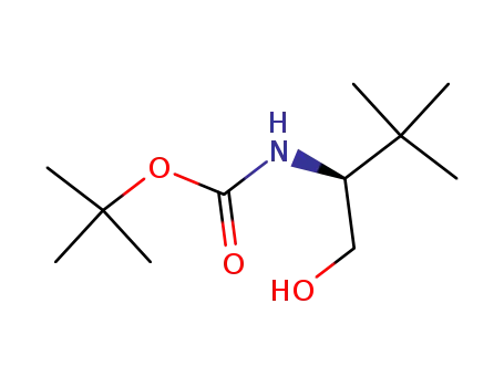 Molecular Structure of 153645-26-2 ((S)-N-BOC-TERT-LEUCINOL  98)