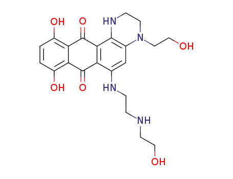 8,11-dihydroxy-4-(2-hydroxyethyl)-6-[[2-[(2-hydroxyethyl)amino]ethyl]amino]-1,2,3,4,7,12-hexahydronaphtho-[2,3-f]-chinoxaline-7,12-dione