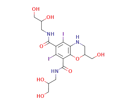 N,N'-bis(2,3-dihydroxypropyl)-3,4-dihydro-2-hydroxymethyl-5,7-diiodo-2H-1,4-benzoxazine-6,8-dicarboxamide