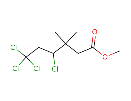 Molecular Structure of 64667-33-0 (methyl 4,6,6,6-tetrachloro-3,3-dimethylhexanoate)