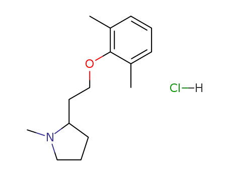 (+/-)-2-<2-(2,6-dimethylphenoxy)ethyl>-1-methylpyrrolidine hydrochloride