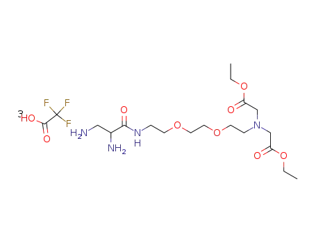 [(2-{2-[2-(2,3-diamino-propionylamino)-ethoxy]-ethoxy}-ethyl)-ethoxycarbonylmethyl-amino]-acetic acid ethyl ester; compound with trifluoro-acetic acid