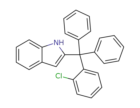 3-[(2-chlorophenyl)diphenylmethyl]indole