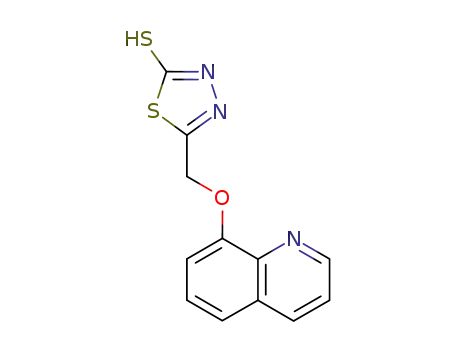 5-[(quinolin-8-yloxy)methyl]-1,3,4-thiadiazole-2-thiol