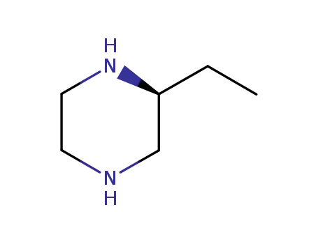 Molecular Structure of 207284-20-6 ((R)-2-Ethyl-piperazine)