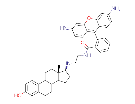 2-(6-amino-3-imino-3H-xanthen-9-yl)-N-[2-(3-hydroxy-13-methyl-7,8,9,11,12,13,14,15,16,17-decahydro-6H-cyclopenta[a]phenanthren-17-ylamino)-ethyl]-benzamide