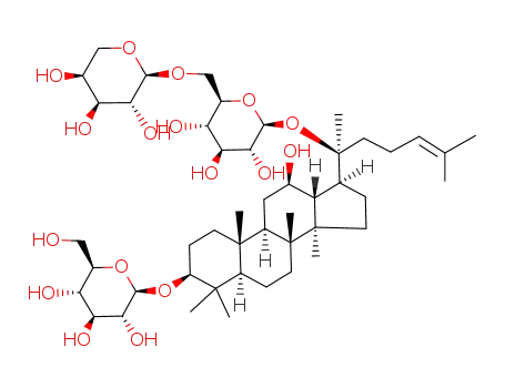 3-O-(β-D-glucopyranosyl)-20-O-[α-L-arabinopyranosyl-(1→6)-β-D-glucopyranosyl]-3β,12β,20β-trihydroxydammar-24-ene