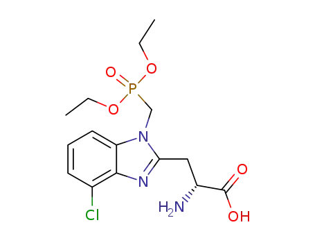 [R(-)]-2-amino-3-[4-chloro-1-(diethoxy-phosphorylmethyl)-1H-benzoimidazol-2-yl]-propionic acid