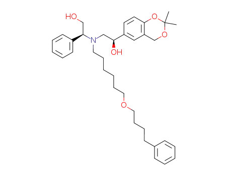 (1R,1'S)-1-(2,2-dimethyl-4H-benzo[1,3]dioxin-6-yl)-2-{(2-hydroxy-1-phenyl-ethyl)-[6-(4-phenyl-butoxy)-hexyl]-amino}-ethanol
