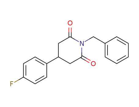 1-(phenylmethyl)-4-(4-fluorophenyl)piperidin-2,6-dione