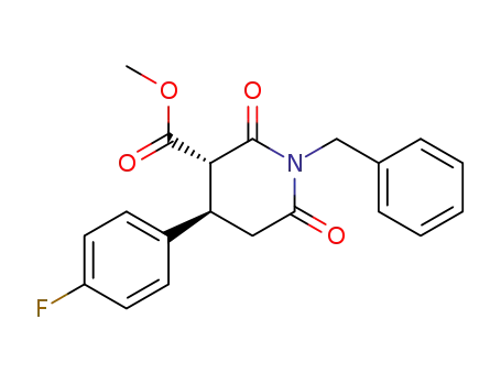(3S,4R)-1-benzyl-4-(4-fluorophenyl)-2,6-dioxopiperidine-3-carboxylic acid methyl ester