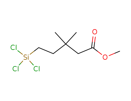 3,3-dimethyl-5-trichlorosilanyl-pentanoic acid methyl ester
