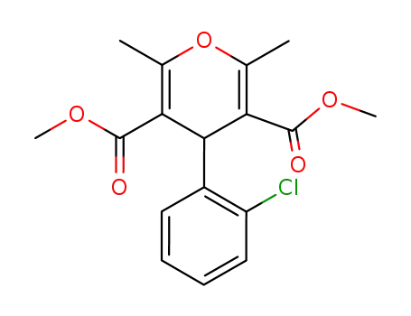 4-(2-chloro-phenyl)-2,6-dimethyl-4H-pyran-3,5-dicarboxylic acid dimethyl ester