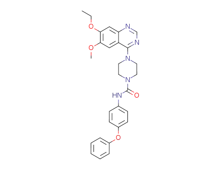 4-(7-Ethoxy-6-methoxy-4-quinazolinyl)-N-(4-phenoxyphenyl)-1-piperazinecarboxamide