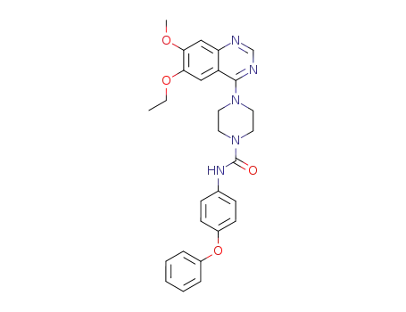 4-(6-Ethoxy-7-methoxy-4-quinazolinyl)-N-(4-phenoxyphenyl)-1-piperazinecarboxamide