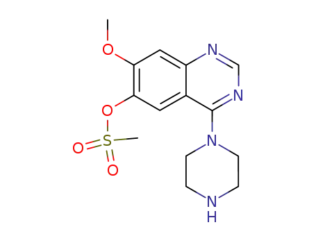 methanesulfonic acid 7-methoxy-4-piperazin-1-yl-quinazolin-6-yl ester
