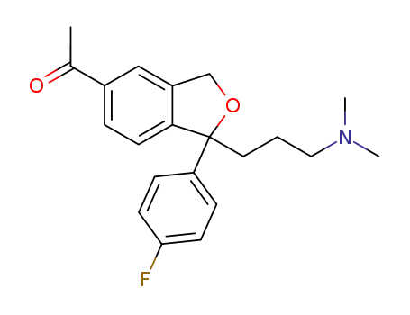 1-[1-(3-dimethylamino-propyl)-1-(4-fluoro-phenyl)-1,3-dihydro-isobenzofuran-5-yl]-ethanone