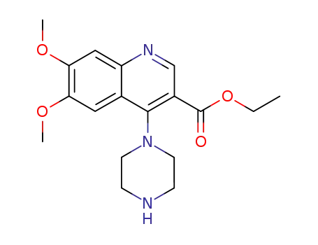 6,7-dimethoxy-4-piperazin-1-yl-quinoline-3-carboxylic acid ethyl ester