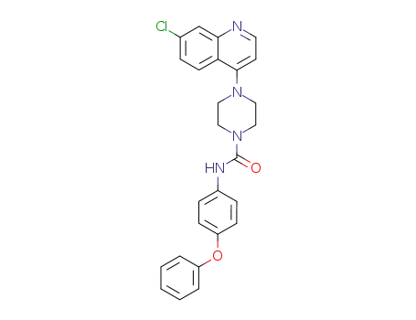 4-(7-Chloro-4-quinolyl)-N-(4-phenoxyphenyl)-1-piperazinecarboxamide