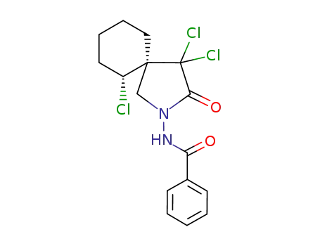 (+/-)-(5R,6S)-2-(benzoylamino)-4,4,6-trichloro-3-oxo-2-azaspiro[4.5]decane