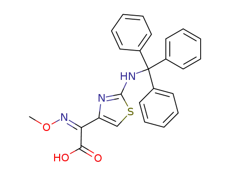 Molecular Structure of 64485-90-1 ((Z)-2-(2-TRITYLAMINOTHIAZOL-4-YL)-2-METHOXYIMINO ACETIC ACID)