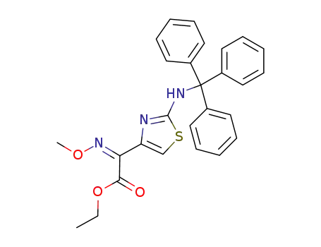ethyl (Z)-2-(methoxyimino)-2-[2-(triphenylmethyl)-aminothiazol-4-yl]acetate
