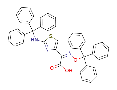 (Z)-2-(trityloxyimino)-2-(2-tritylamino-4-thiazolyl)acetic acid