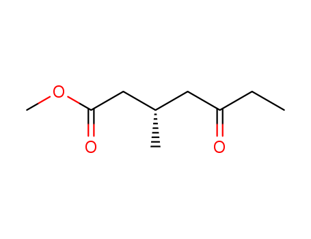 Heptanoic acid, 3-methyl-5-oxo-, methyl ester, (3S)-