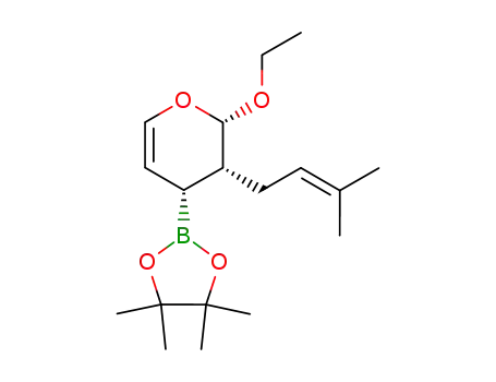 (2S,3R,4R)-2-Ethoxy-3-(3-methyl-but-2-enyl)-4-(4,4,5,5-tetramethyl-[1,3,2]dioxaborolan-2-yl)-3,4-dihydro-2H-pyran