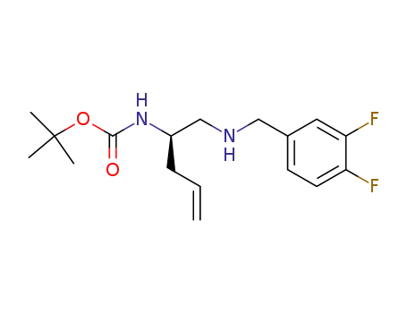 {1-[(3,4-difluorobenzylamino)-methyl]-but-3-enyl}-carbamic acid tert-butyl ester