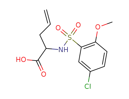 2-([(5-chloro-2-methoxyphenyl)sulfonyl]amino)pent-4-enoic acid