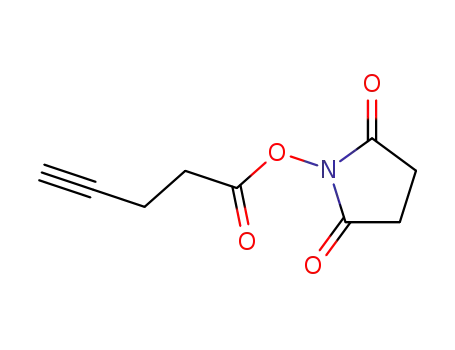 Molecular Structure of 132178-37-1 (2,5-Pyrrolidinedione, 1-[(1-oxo-4-pentynyl)oxy]-)