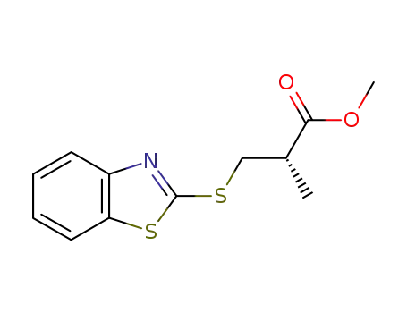 (S)-3-(Benzothiazol-2-ylsulfanyl)-2-methyl-propionic acid methyl ester