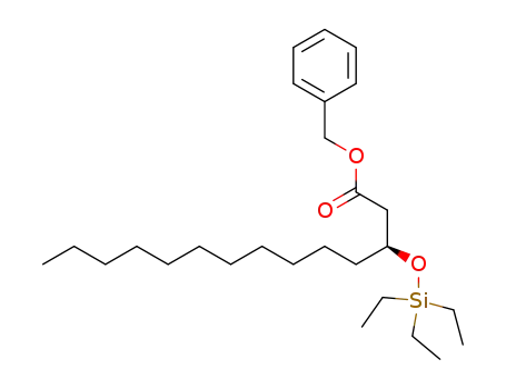benzyl (S)-3-O-triethylsilyl-hydroxymyristate