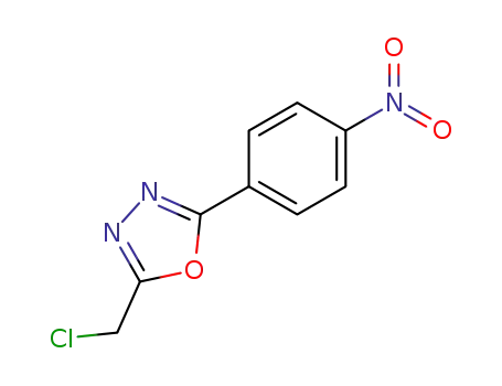 Molecular Structure of 50677-30-0 (2-(CHLOROMETHYL)-5-(4-NITROPHENYL)-1,3,4-OXADIAZOLE)