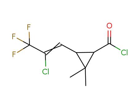 Cyclopropanecarbonyl chloride, 3-(2-chloro-3,3,3-trifluoro-1-propen-1-yl)-2,2-dimethyl-