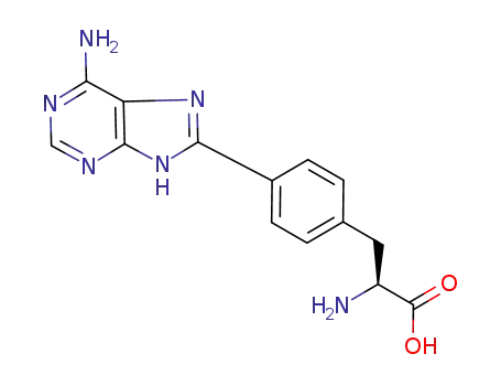 (S)-2-amino-3-[4-(6-amino-9H-purin-8-yl)phenyl]propanoic acid