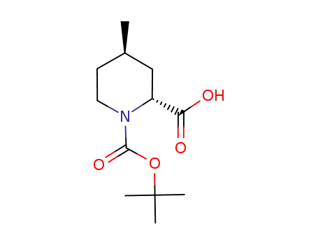 Molecular Structure of 154002-73-0 ((+/-)-TRANS-N-BOC-4-METHYL-PIPECOLINIC ACID)
