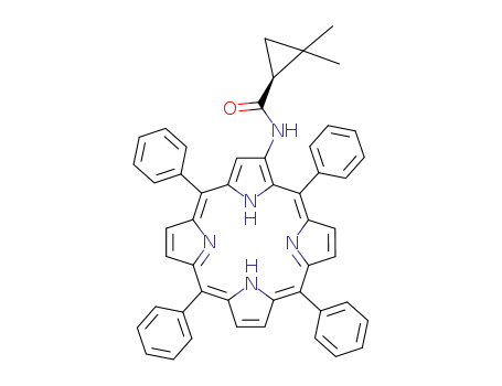 (S)-(+)-2,2-dimethylcyclopropanecarboxylic acid (5,10,15,20-tetraphenylporphyrin-2-yl)amide