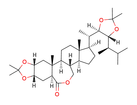 (22R,23R,24R)-2α,3α,22,23-diisopropylidenedioxy-B-homo-7-oxa-5α-ergostan-6-one