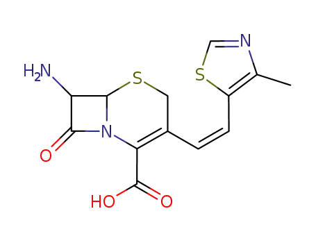 7-amino-3-[2-(4-methyl-5-thiazolyl)vinyl]-3-cephem-4-carboxylic acid