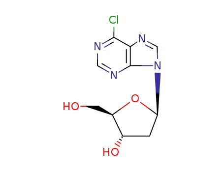 Molecular Structure of 4594-45-0 (6-CHLOROPURINE-2'-DEOXYRIBOSIDE)