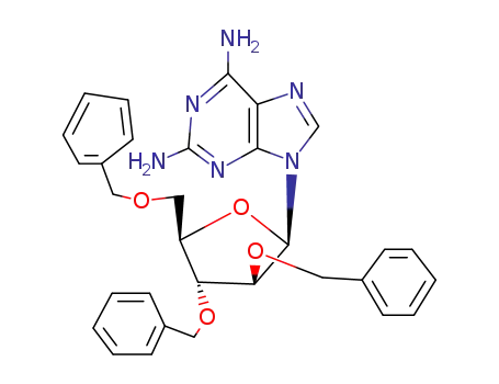 2,6-diamino-9-(2,3,5-tri-O-benzyl-β-D-arabinofuranosyl)purine