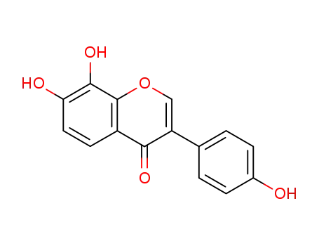 Molecular Structure of 75187-63-2 (7,8-DIHYDROXY-3-(4-HYDROXY-PHENYL)-CHROMEN-4-ONE)