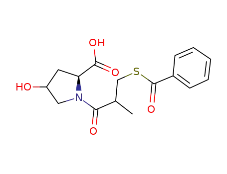 (trans)-1-[D-3-(benzoylthio)-2-methyl-1-oxopropyl]-4-hydroxy-L-proline