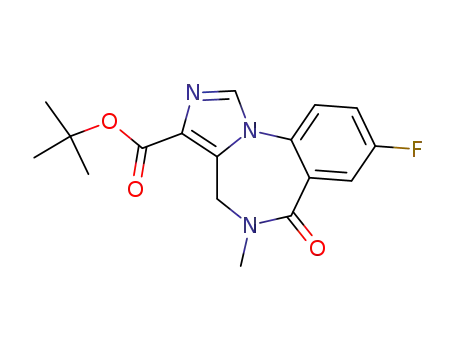 t-butyl 8-fluoro-5,6-dihydro-5-methyl-6-oxo-4H-imidazo[1,5-a][1,4]benzodiazepine-3-carboxylate